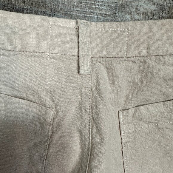 NWT Frank & Eileen Kinsale Blush Pink Cotton Blend Cropped Raw Hem Pants Sz 0 - Picture 9 of 14